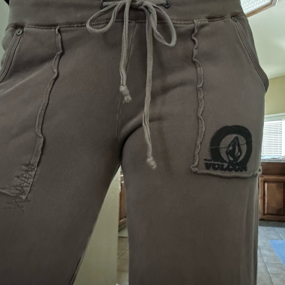 Volcom Wide Leg Low Rise Drawstring Pants - image 7